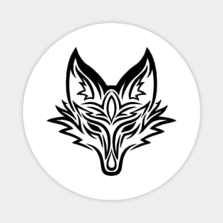 Tribal Fox Head Magnet